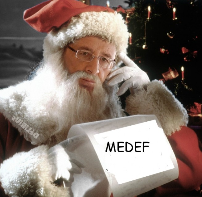 &quot;HOLLANDE, le Père Noël du MEDEF&quot; (PRCF)
